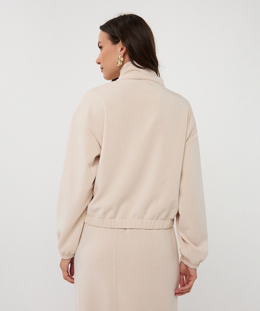 CARDIGAN BOMBER MODAL - SAND