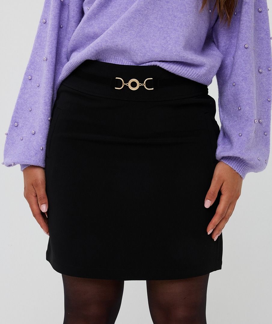 SKIRT LONG CITY -BLACK