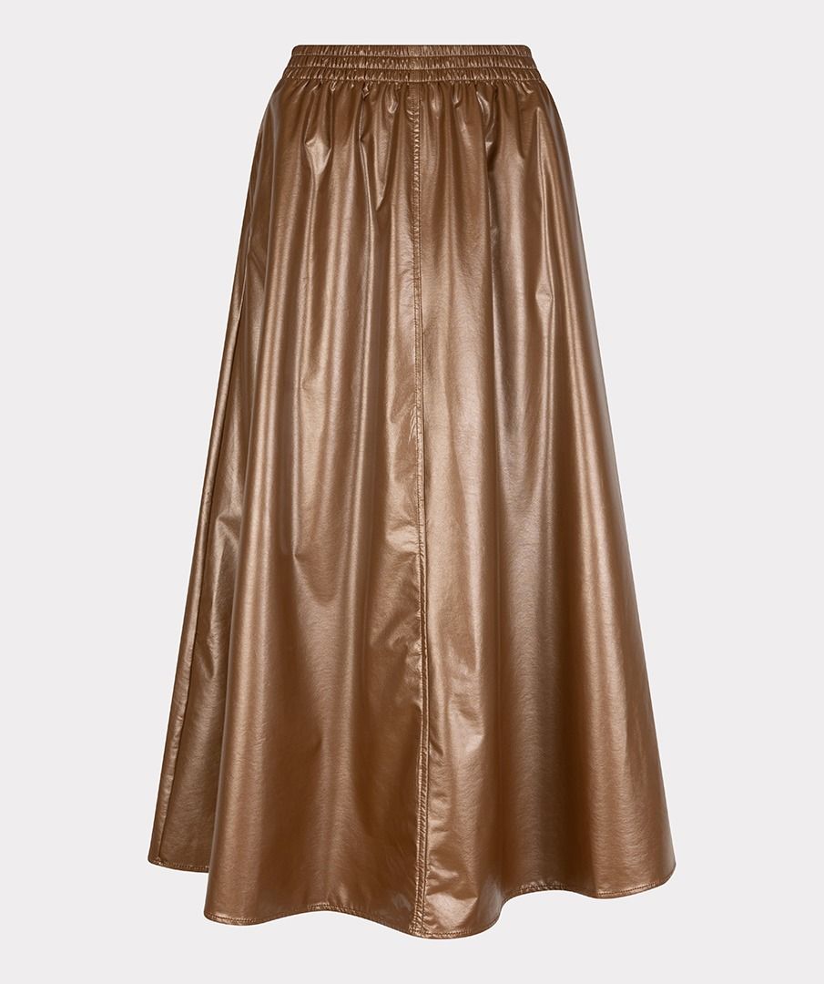 Long Metallic Skirt