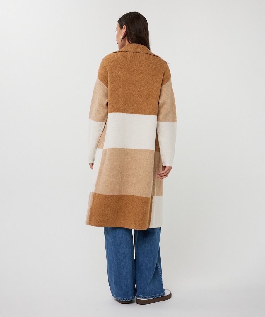 LONG BLOCKS CARDIGAN
