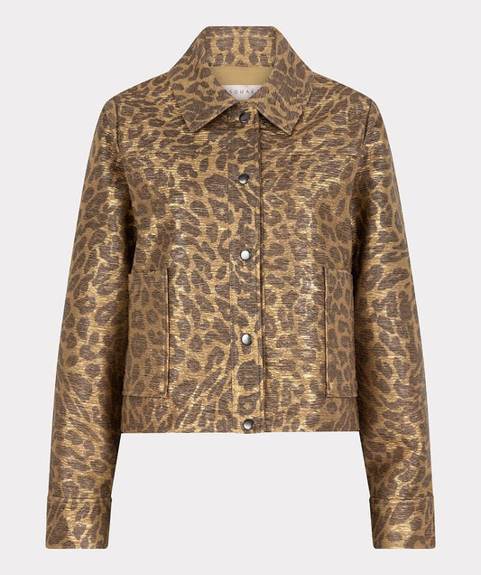 LEOPARD JACKET - GOLDEN OLIVE