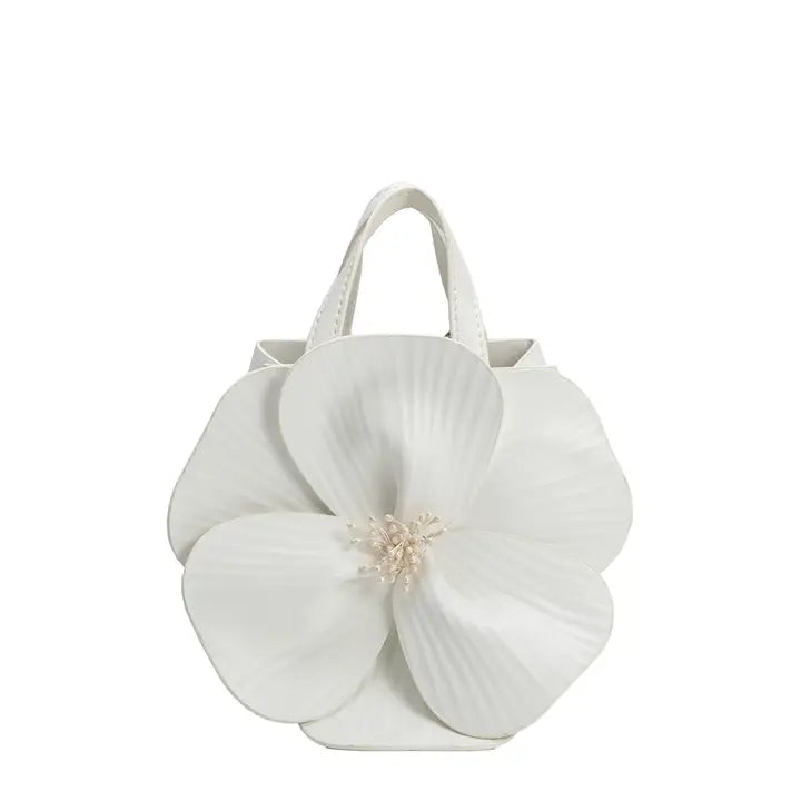 MONROE FLOWER BAG - IVORY