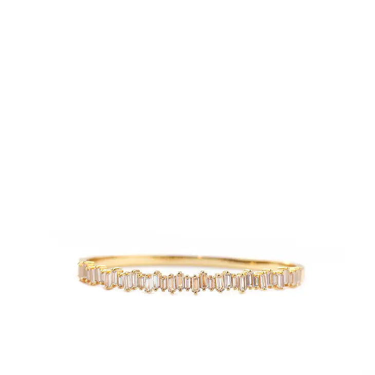 SLANTED BAQUETTE BANGLE