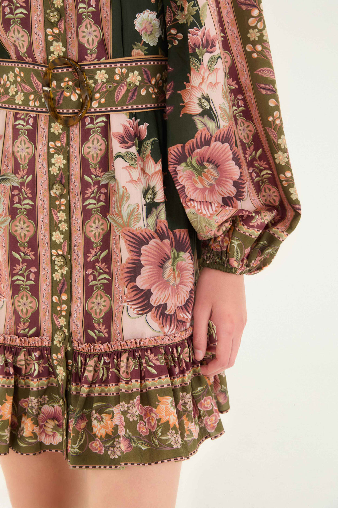 FLOWERING GARDEN TREE MINI DRESS