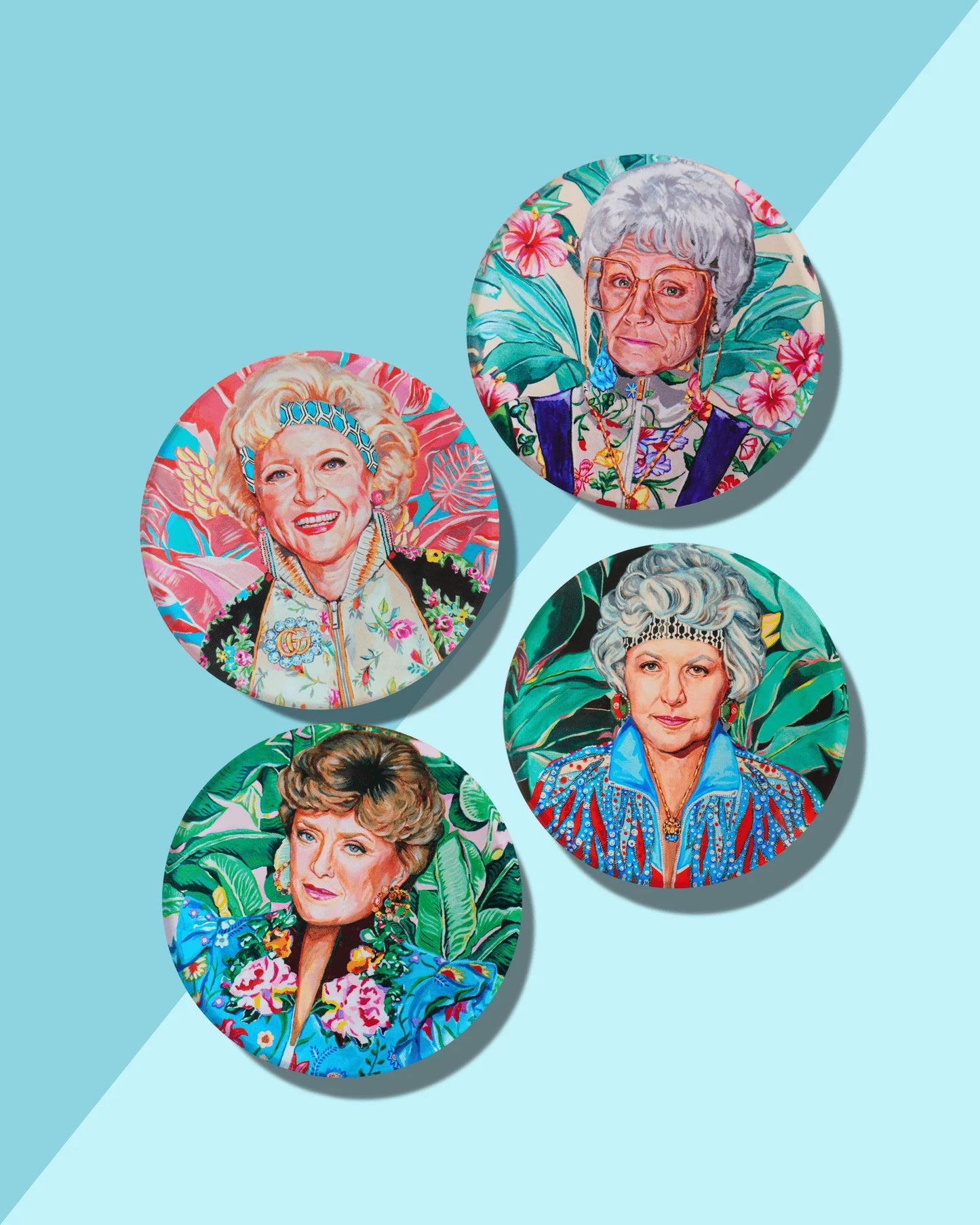 PACK OF 4 COASTERS - GOLDEN GIRL