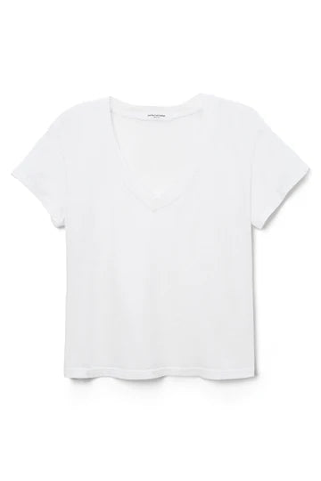 HENDRIX V NECK TEE - WHITE