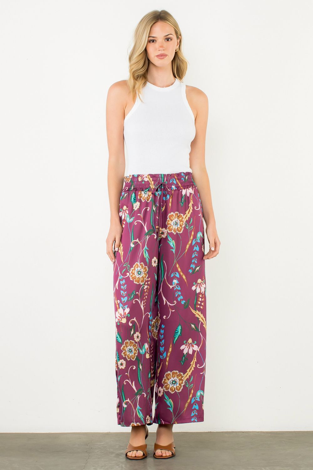 FLORAL PRINT PANT