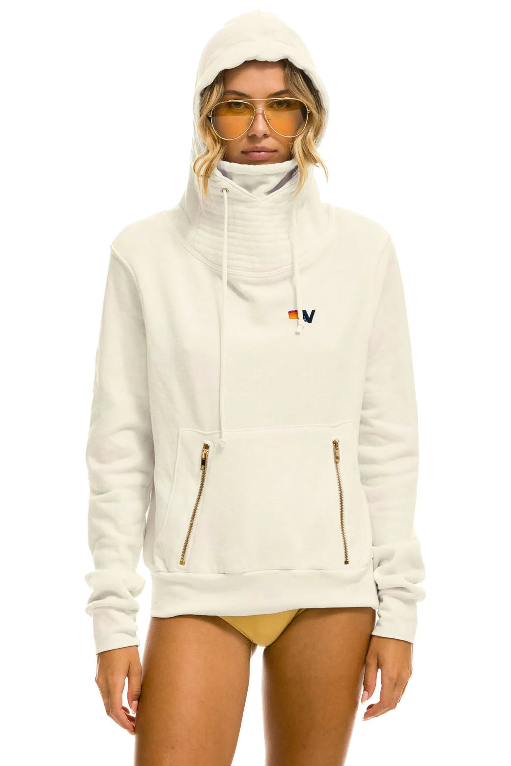 NINJA-PULLOVER HOODIE-VINTAGE WHITE