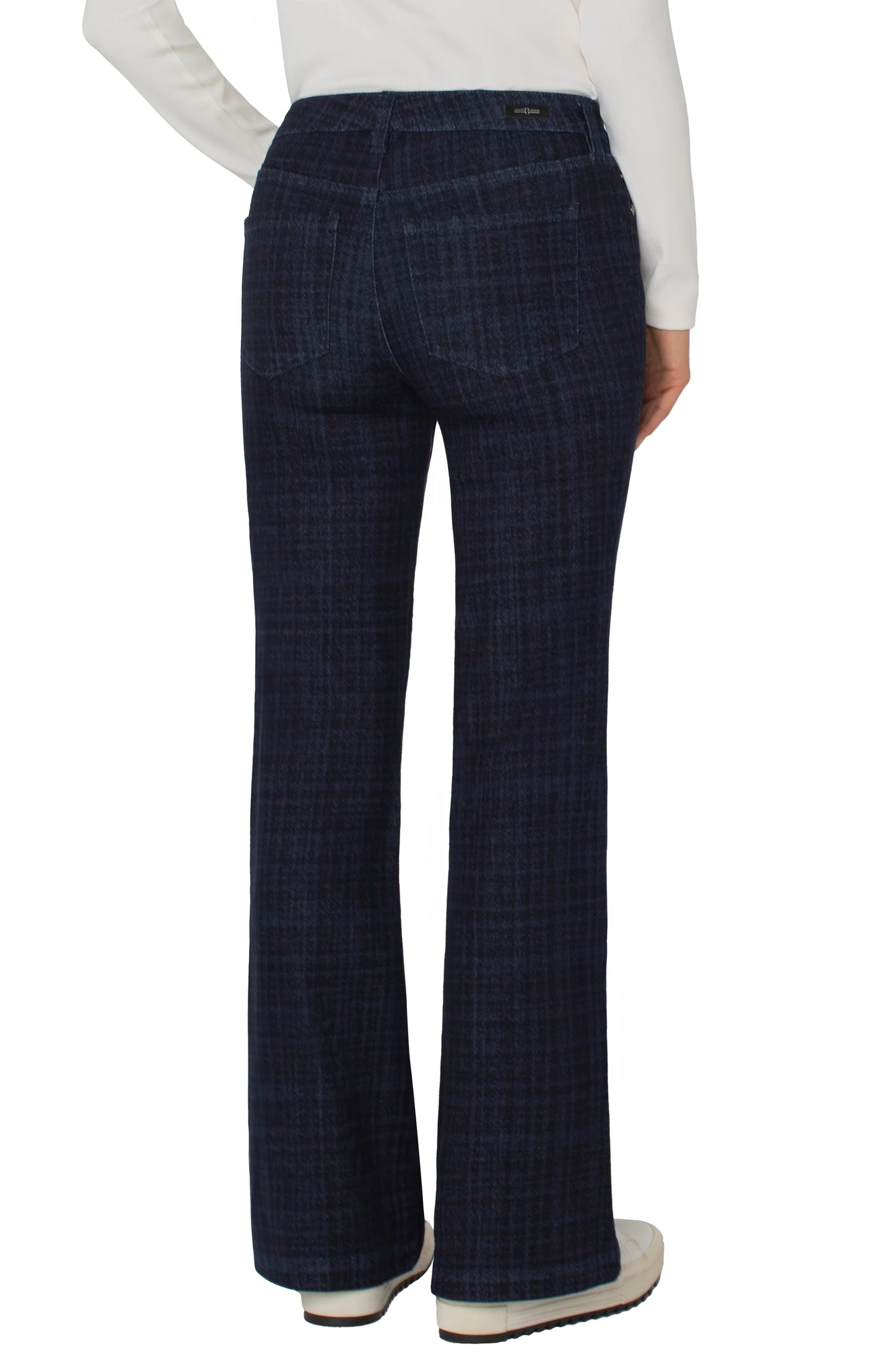HANNAH FLARE 32IN - INDIGO PLAID