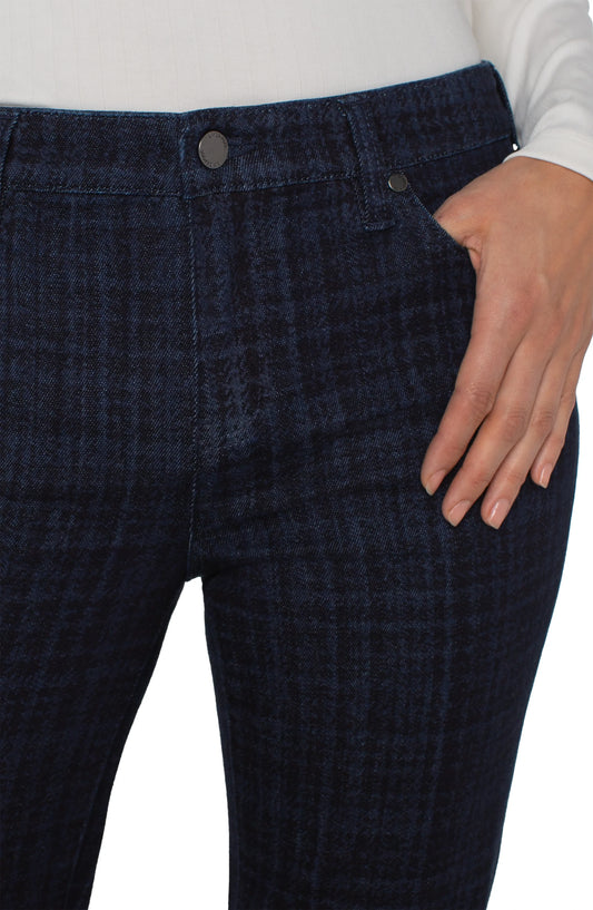 HANNAH FLARE 32IN - INDIGO PLAID