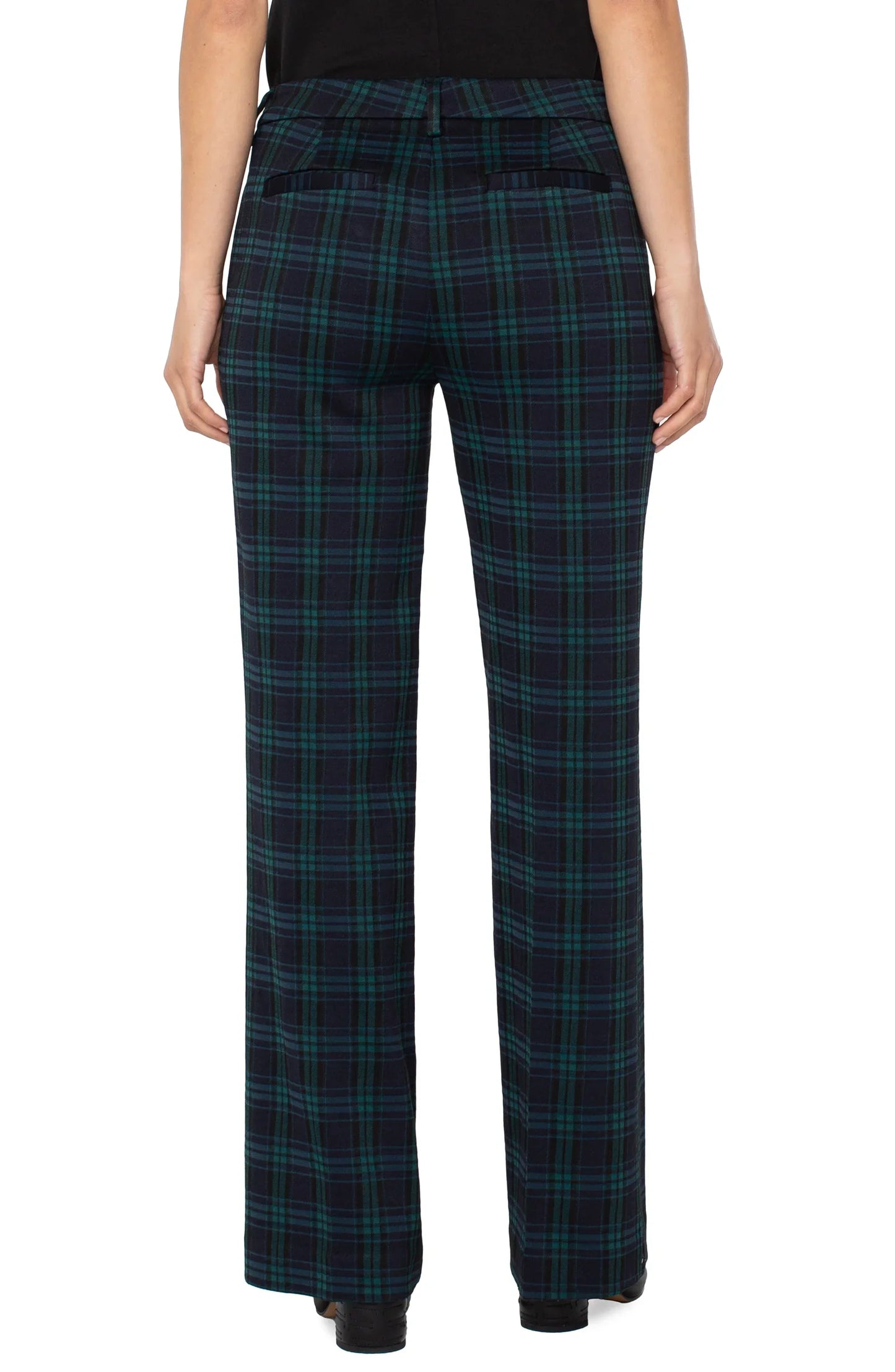 KELSEY WIDE LEG TROUSER-PLAID