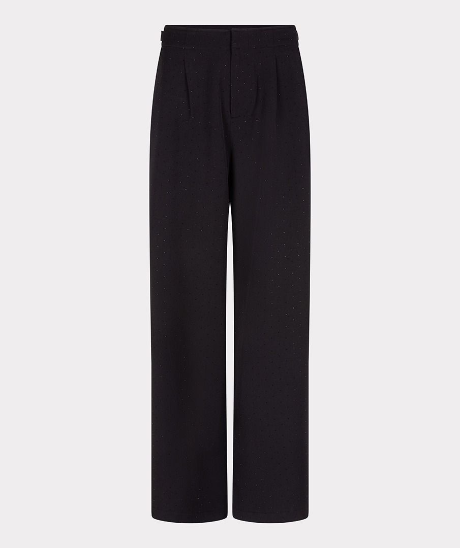 CRYSTAL STUD TROUSER - BLACK