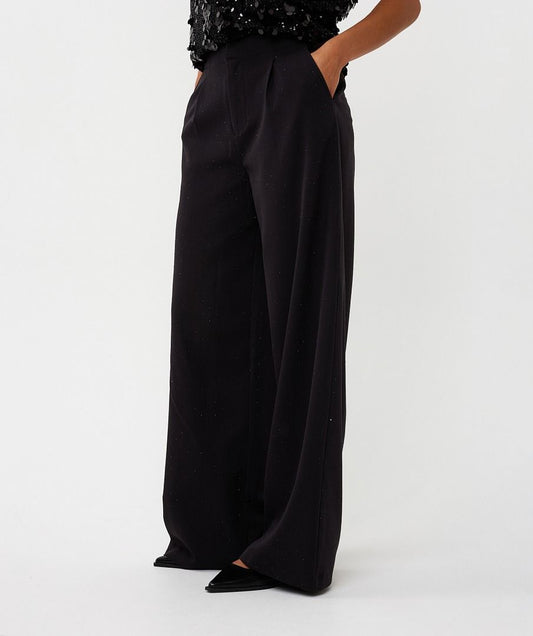 CRYSTAL STUD TROUSER - BLACK