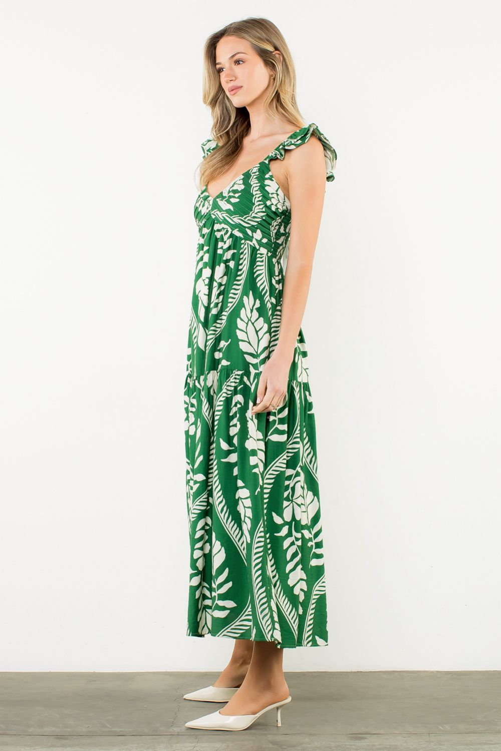 LEAF MAXI DRESS