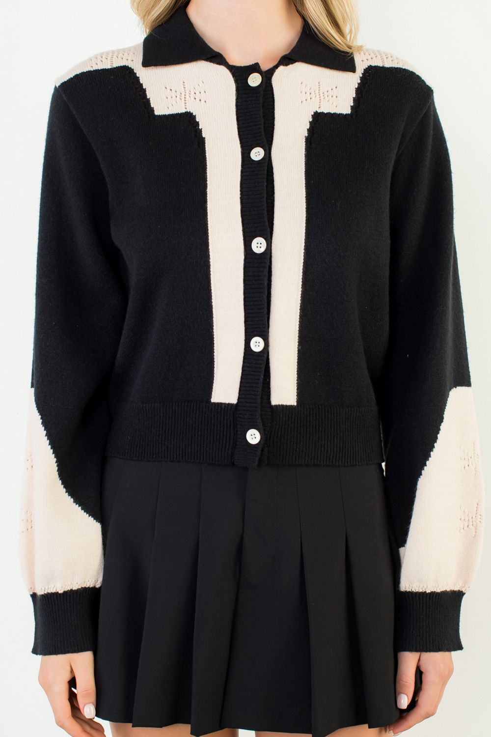 BUTTON DOWN SWEATER