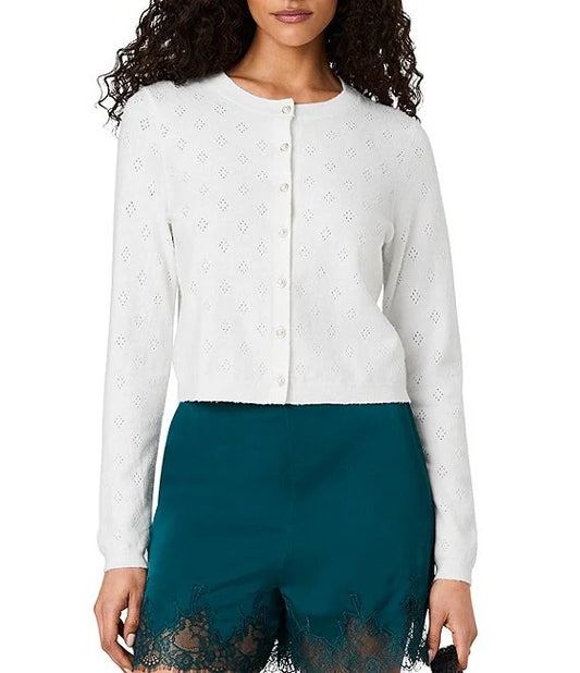 DAKOTA KNIT POINTELLE CARDI