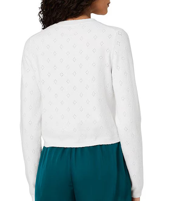 DAKOTA KNIT POINTELLE CARDI