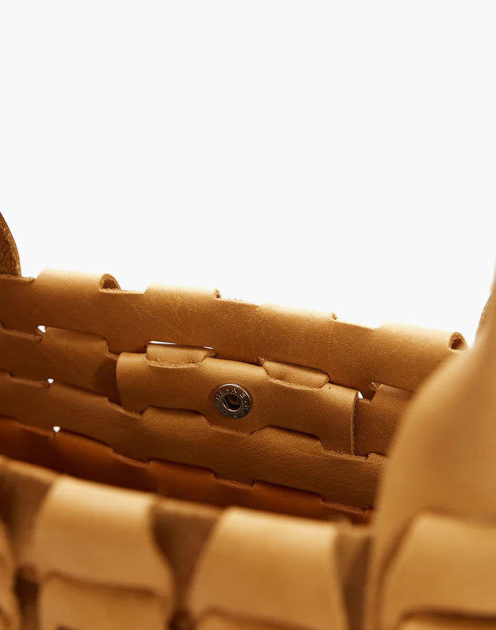 LEATHER BASKET BAG - GRADIENT