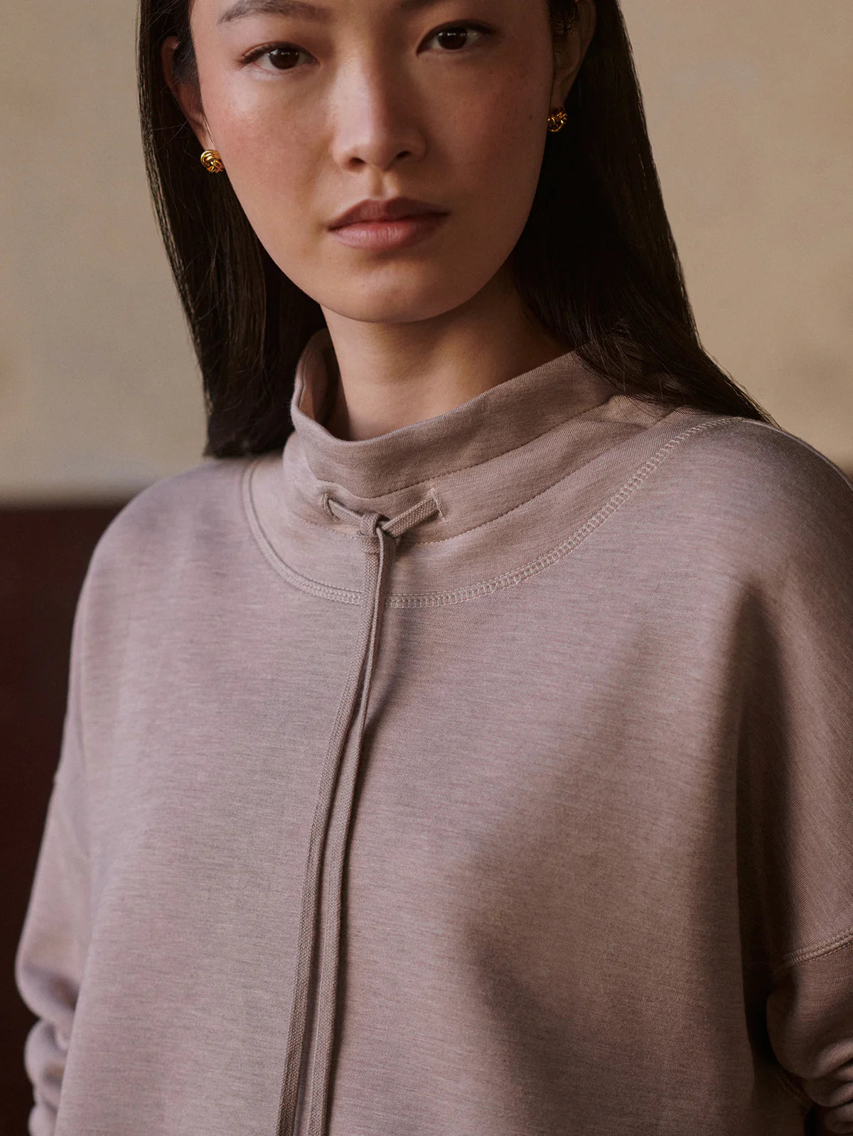 OAKDALE SWEATSHIRT - TAUPE MARL