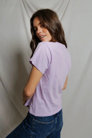 HENDRIX V NECK TEE-ULTRAVIOLET