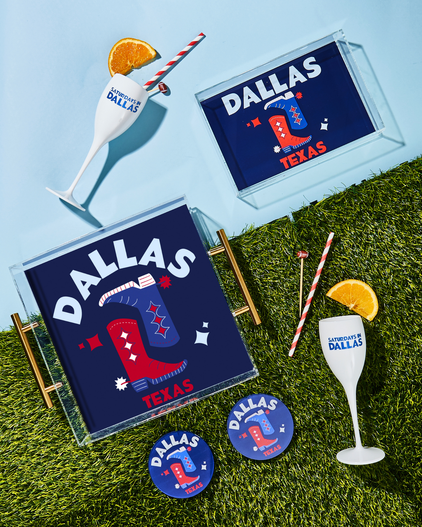 Dallas, Texas Acrylic Drink Coaster