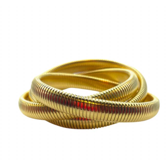 Gold Twisted Cobra Bracelet