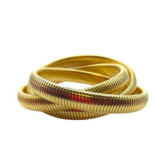 Gold Twisted Cobra Bracelet