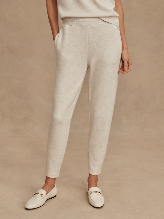 THE SLIM PANT - 27.5 IVORY MARL