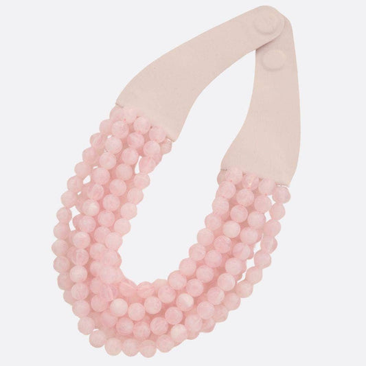 CHUNKY BEADED LAYERED NECKLACE