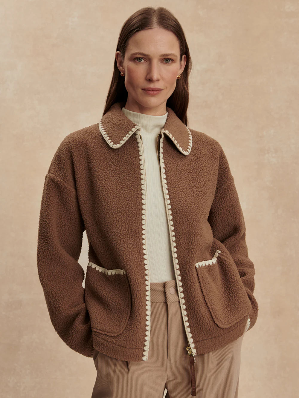 RUIKO ZIP THROUGH FLEECE