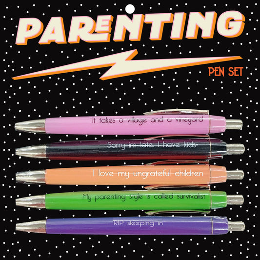 Parenting Pen Set (mothers day, gifts, pens, stationery)