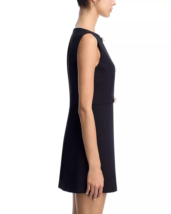 AZRA TWILL S/S BOW MINI DRESS