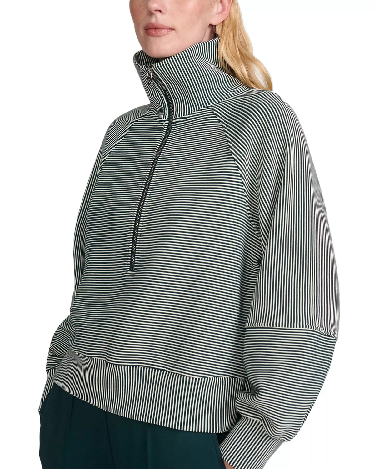MILANO HALF ZIP SWEATSHIRT- PINE/PRISTINE