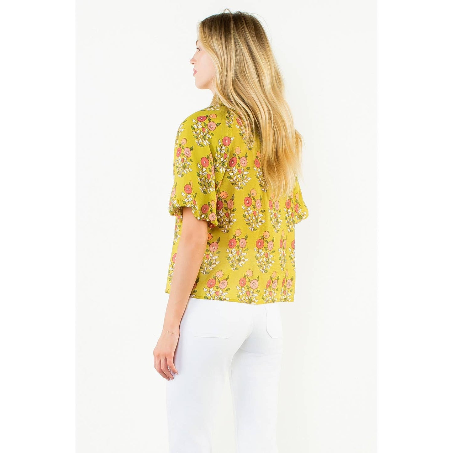 Floral Top - Yellow