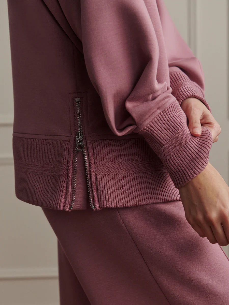 LOXLEY RAGLAN BOYFRIEND SWEATSHIRT- WHISTFUL MAUVE