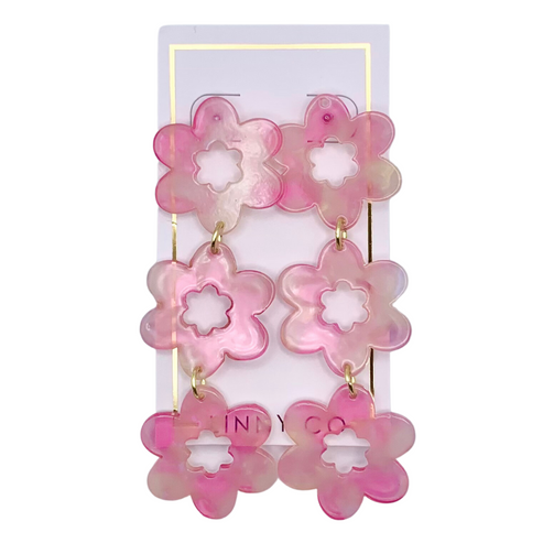 ZOEY EARRINGS - ROSE WATER