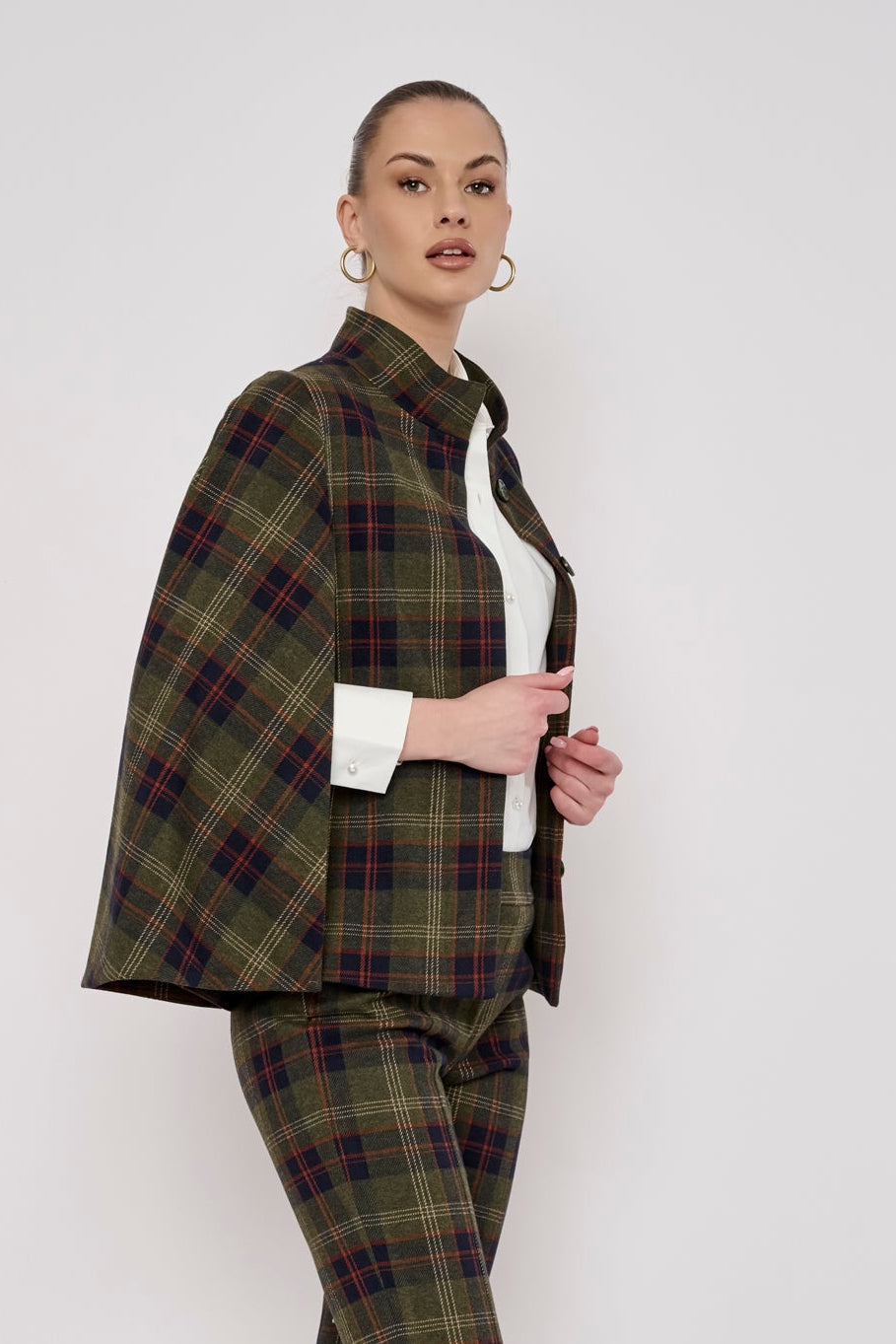 MISHA CAPE - PLAID