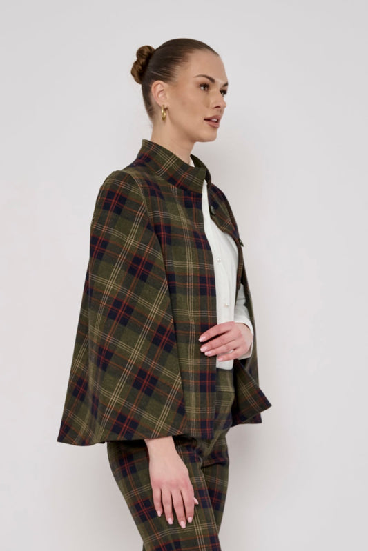 MISHA CAPE - PLAID