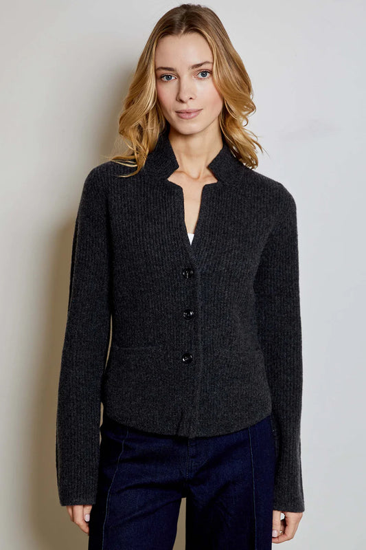 EVELYN CARDIGAN - DARK GRAY