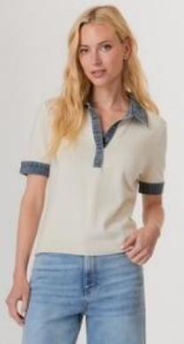 DENIM TRIM POLO