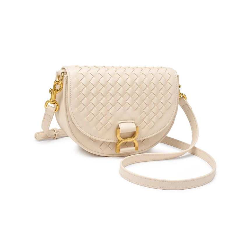 ALISE WOVEN CROSSBODY - OATMILK