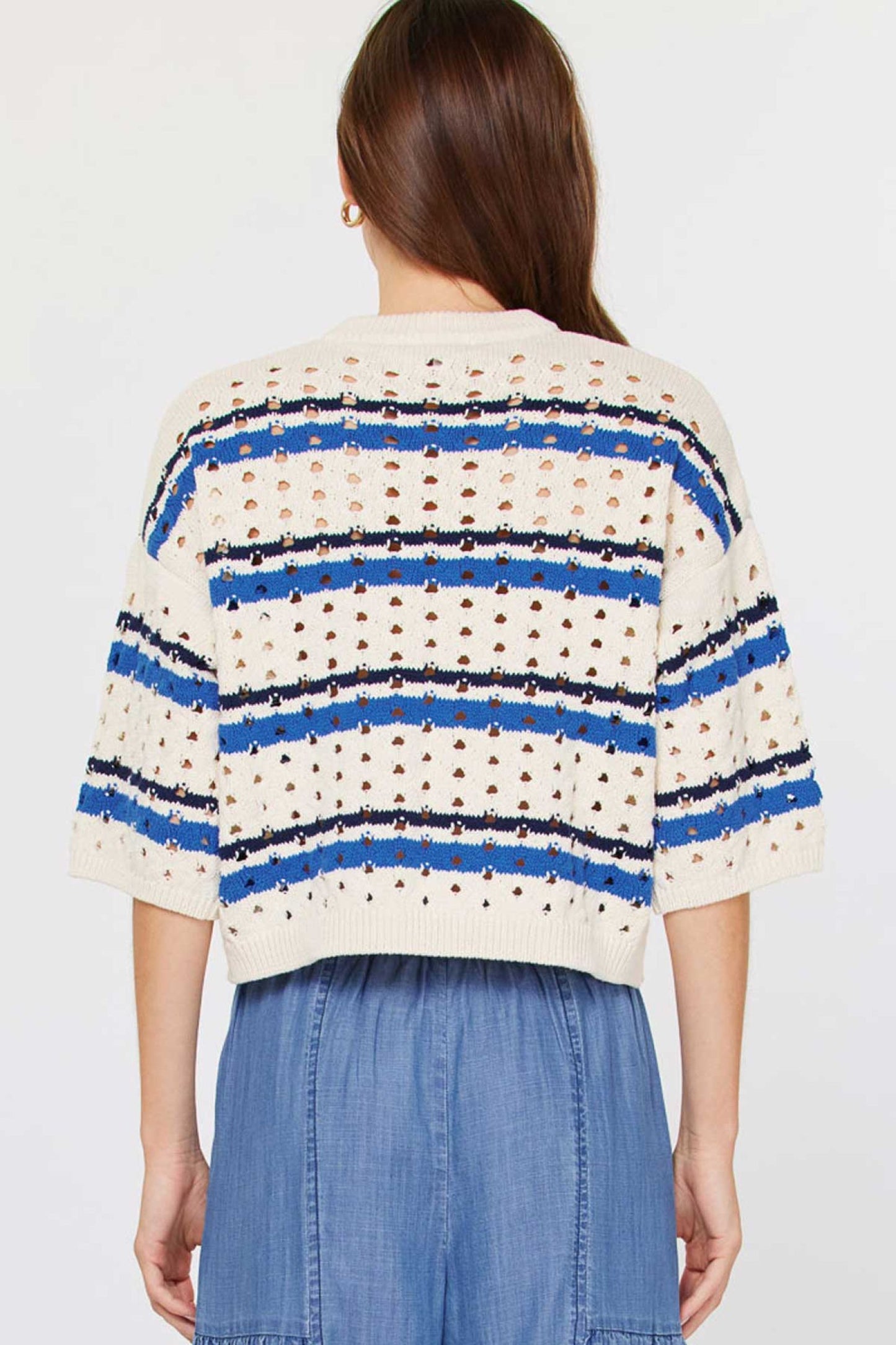 STRIPED KNIT TOP