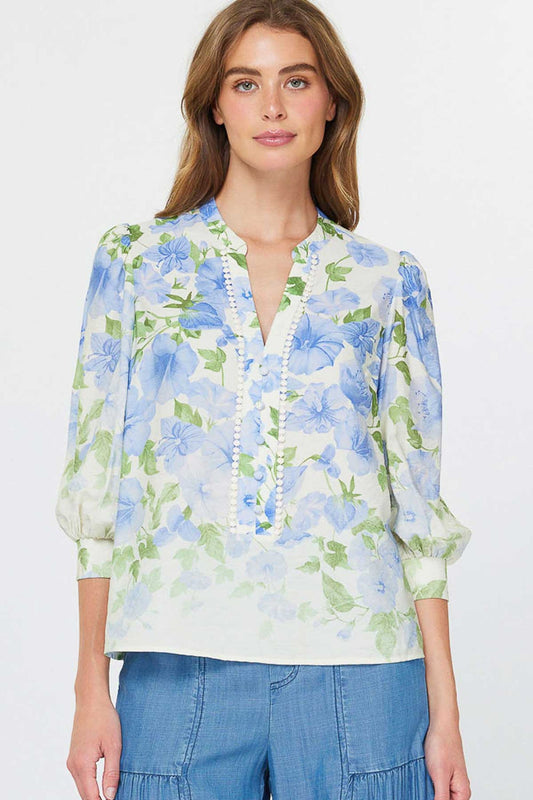 LAVENDER PRINT BLOUSE