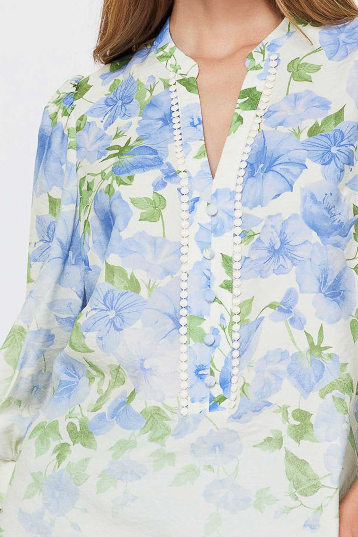 LAVENDER PRINT BLOUSE