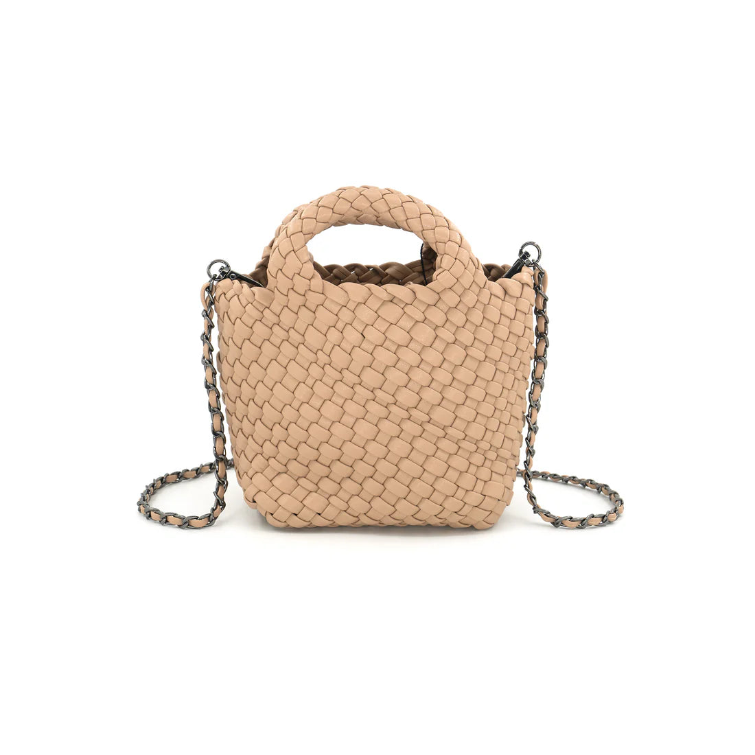 MINI WOVEN BAG AND CROSSBODY