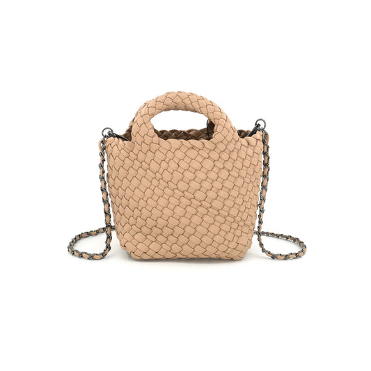 MINI WOVEN BAG AND CROSSBODY
