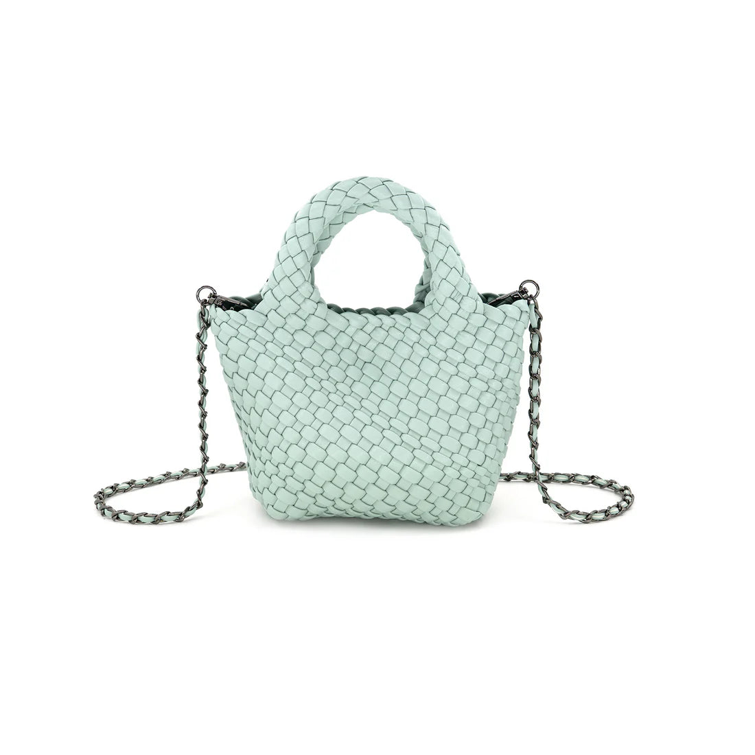 MINI WOVEN BAG AND CROSSBODY