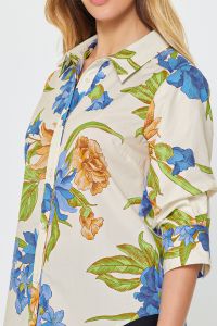 DIGITAL BOTANICAL FLORAL BLOUSE