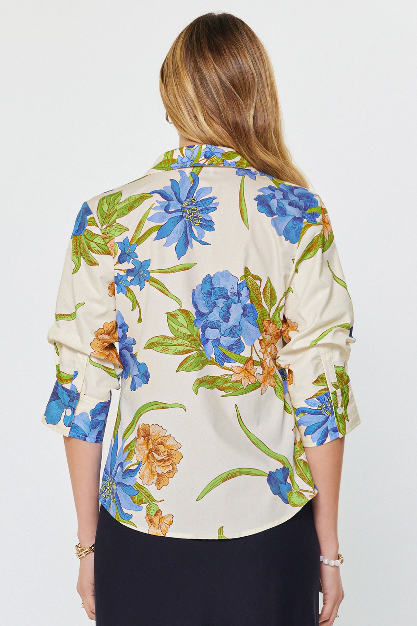 DIGITAL BOTANICAL FLORAL BLOUSE