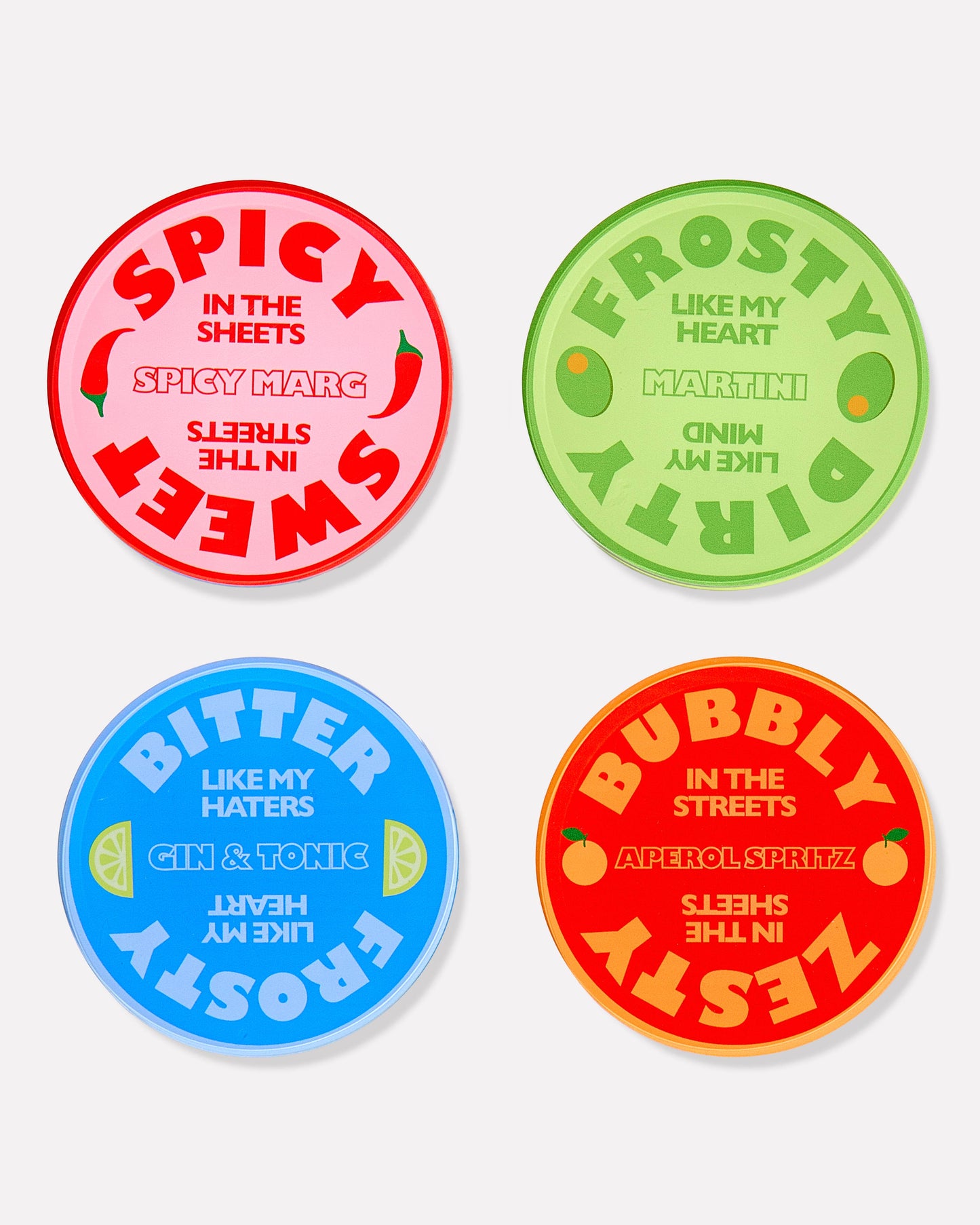 Drinks On Me | Set of 4 Coasters